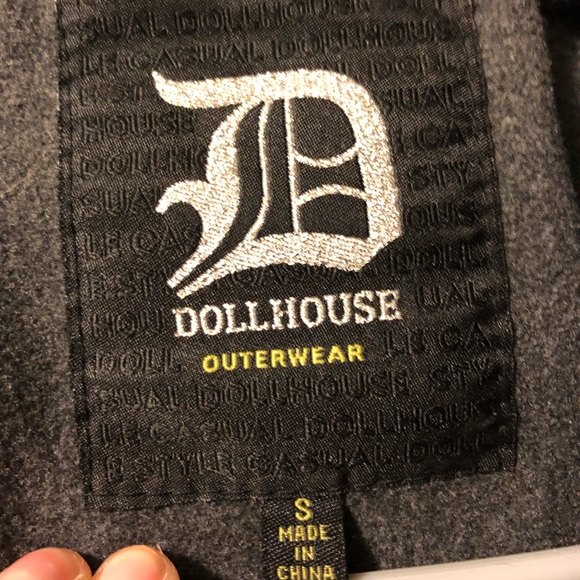 Gray Pea Coat Dollhouse NWOT - Picture 7 of 7